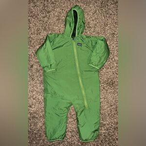Patagonia Vibrant Green Infant Snowsuit